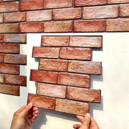 10Pcs 3D Wall Stickers PVC Self-adhesive Wallpapers Peel and Stick Wall Sticker for Kitchen Dining TV Background Home Decor