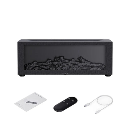 Aroma Air Humidifier Essential Oil Diffuser for Home Fragrance Diffuser Flame Air Humidifier with RGB Light and Remote Control